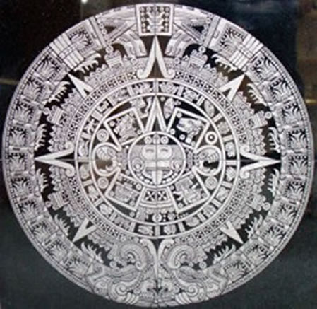Aztec Mayan Engraved Granite Tile 